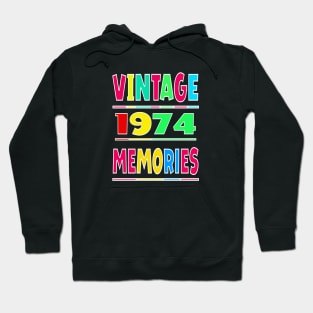 Vintage 1974 Memories Hoodie